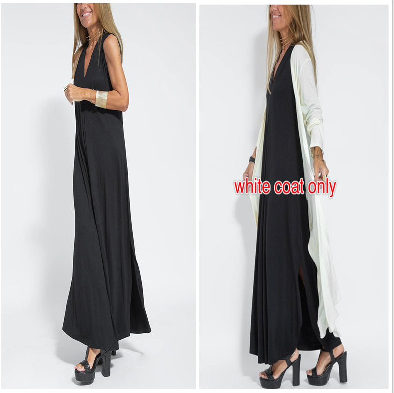 Ensemble Chic Femme – Robe & Long Gilet
