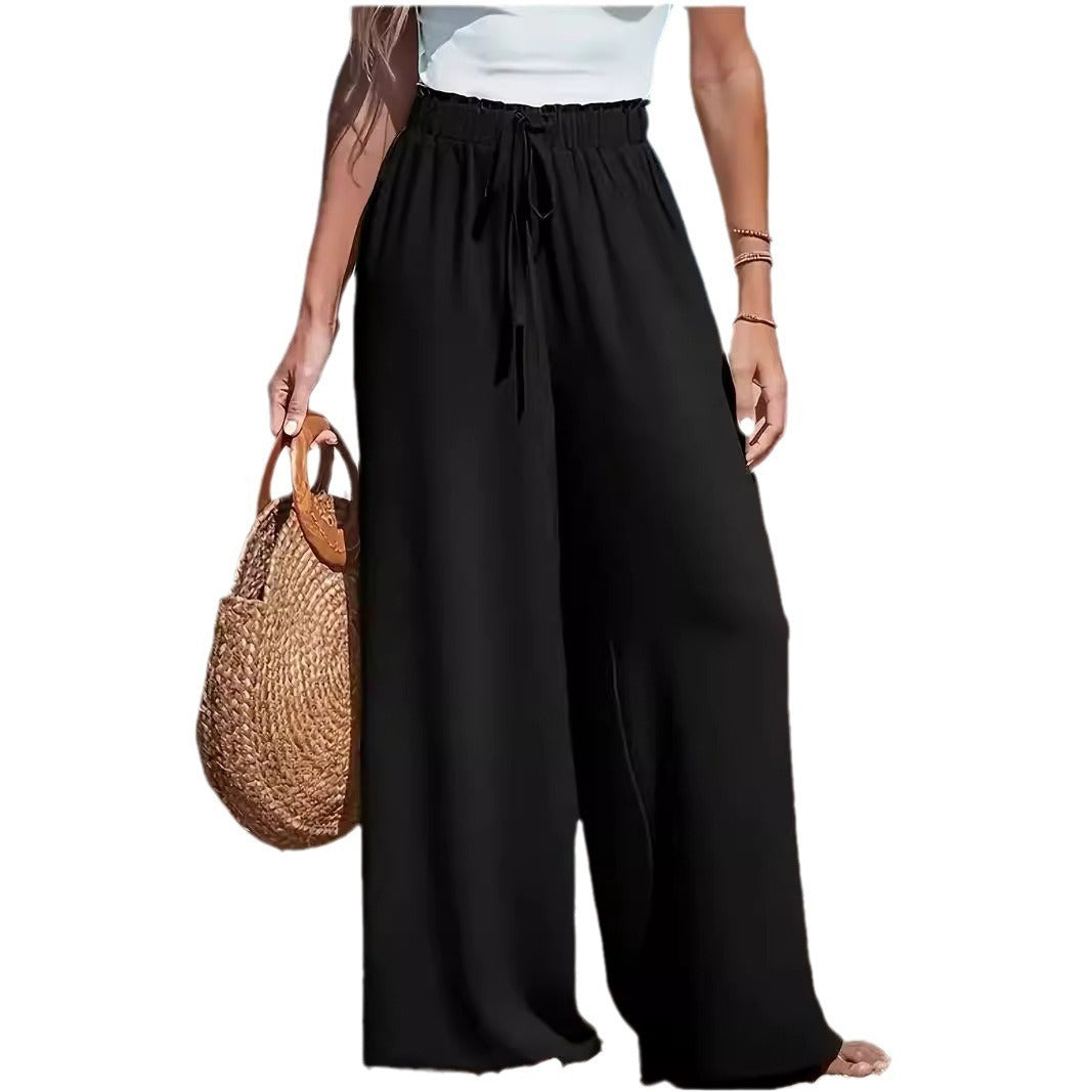 Pantalon Fluide Femme – Coupe Large et Style Relax pour un Confort Absolu