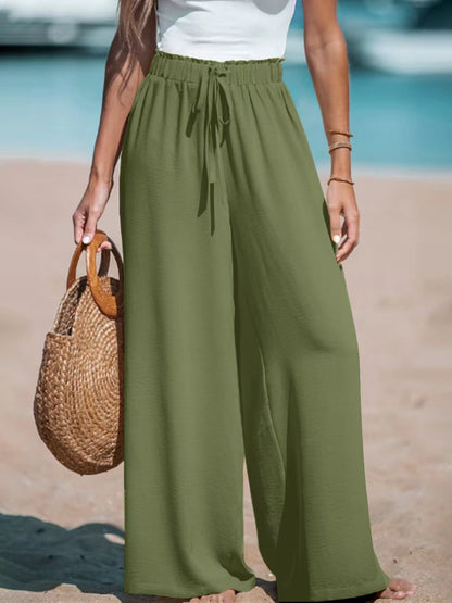Pantalon Fluide Femme – Coupe Large et Style Relax pour un Confort Absolu