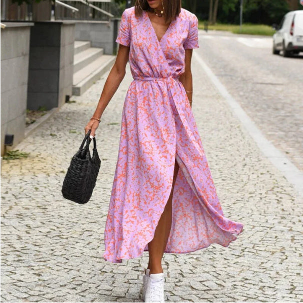 Robe de Plage Imprimée Tendance – Élégance et Confort pour l'Été