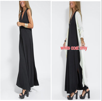 Ensemble Chic Femme – Robe & Long Gilet