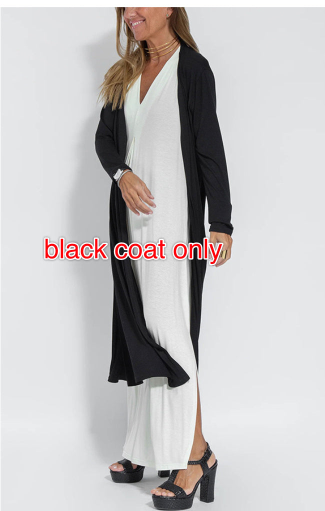 Ensemble Chic Femme – Robe & Long Gilet
