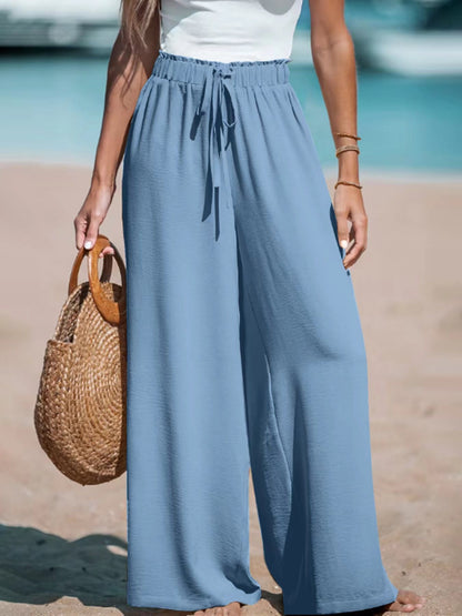 Pantalon Fluide Femme – Coupe Large et Style Relax pour un Confort Absolu