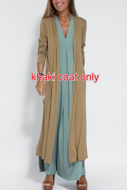 Ensemble Chic Femme – Robe & Long Gilet